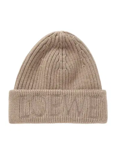 Loewe Embroidered Ribbed Wool Beanie | Thumbnail 1