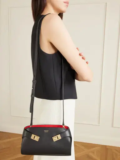 Ferragamo Hug Embellished Textured-leather Shoulder Bag | Thumbnail 2 Ferragamo Hug Embellished Textured-leather Shoulder Bag | Thumbnail 2