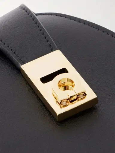 Ferragamo Hug Embellished Textured-leather Shoulder Bag | Thumbnail 5 Ferragamo Hug Embellished Textured-leather Shoulder Bag | Thumbnail 5