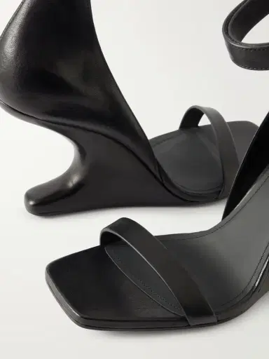 Rick Owens Cantilever Leather Sandals Wedge Mules | Thumbnail 5 Rick Owens Cantilever Leather Sandals Wedge Mules | Thumbnail 5