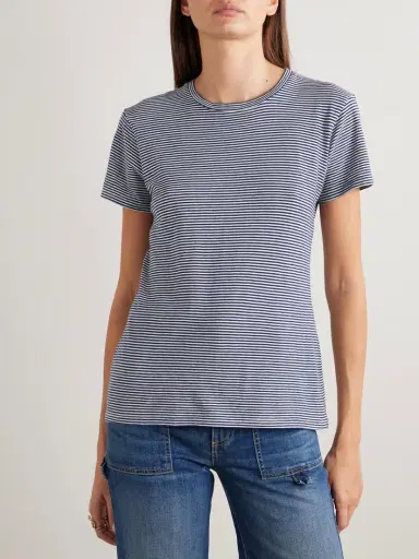 Nili Lotan Lana Striped Cotton-jersey T-shirt | Thumbnail 3