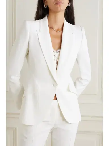 Alexander McQueen Crepe Blazer | Thumbnail 3 Alexander McQueen Crepe Blazer | Thumbnail 3