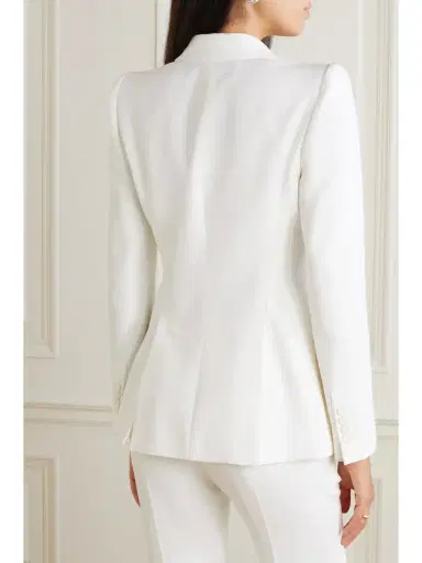 Alexander McQueen Crepe Blazer | Thumbnail 4 Alexander McQueen Crepe Blazer | Thumbnail 4
