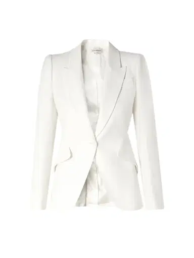 Alexander McQueen Crepe Blazer | Thumbnail 1 Alexander McQueen Crepe Blazer | Thumbnail 1