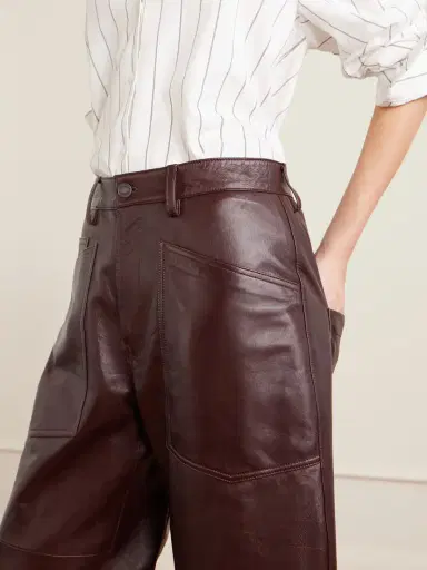 Nili Lotan Shon Leather Barrel-leg Pants | Thumbnail 4