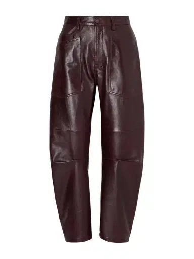Nili Lotan Shon Leather Barrel-leg Pants | Thumbnail 1