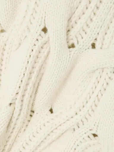 Bottega Veneta Cropped Cable-knit Wool Sweater | Thumbnail 4 Bottega Veneta Cropped Cable-knit Wool Sweater | Thumbnail 4