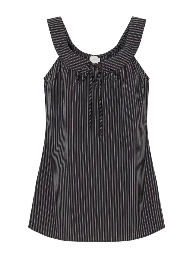 Striped Organic Cotton-poplin Mini Dress