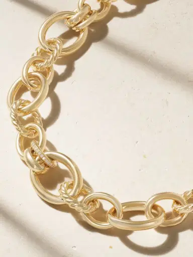 David Yurman Dy Mercer™ 18-karat Gold Diamond Necklace | Thumbnail 4
