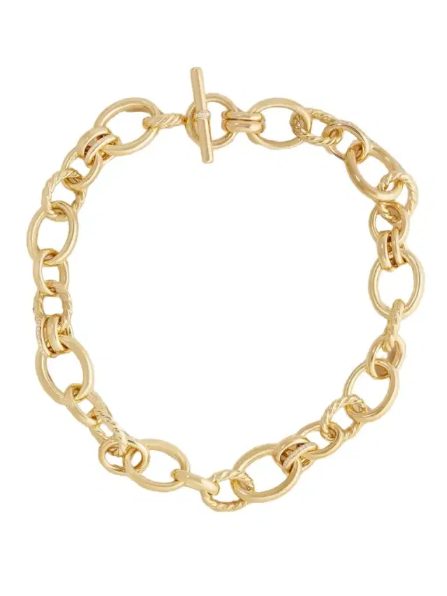 David Yurman Dy Mercer™ 18-karat Gold Diamond Necklace