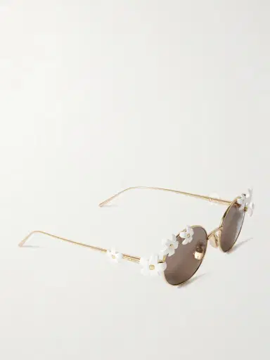 Loewe + Paula's Ibiza Embellished Round-frame Gold-tone Sunglasses | Thumbnail 3 Loewe + Paula's Ibiza Embellished Round-frame Gold-tone Sunglasses | Thumbnail 3