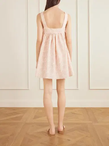 Matteau Babydoll Printed Linen And Cotton-blend Mini Dress | Thumbnail 3 Matteau Babydoll Printed Linen And Cotton-blend Mini Dress | Thumbnail 3