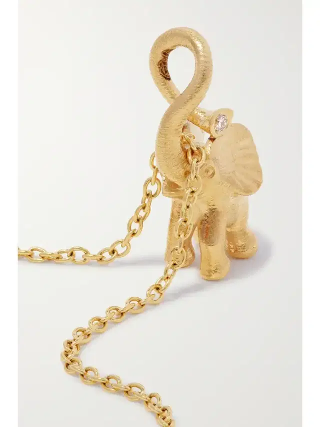 My Little World 18-karat Gold Diamond Necklace