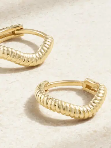 STONE AND STRAND Freddie 14-karat Gold Hoop Earrings | Thumbnail 3 STONE AND STRAND Freddie 14-karat Gold Hoop Earrings | Thumbnail 3