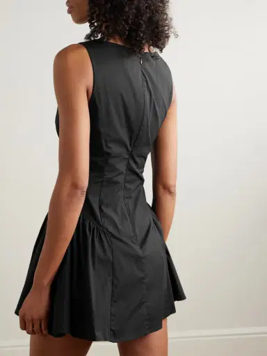 Staud Gwen Paneled Cotton-blend Poplin Mini Dress | Thumbnail 3 Staud Gwen Paneled Cotton-blend Poplin Mini Dress | Thumbnail 3