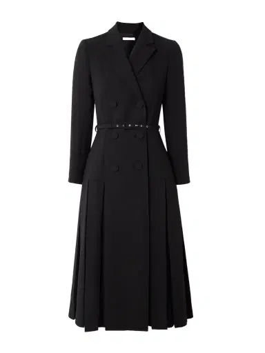 Emilia Wickstead Chaney Belted Pleated Double-breasted Wool-crepe Midi Dress | Thumbnail 1 Emilia Wickstead Chaney Belted Pleated Double-breasted Wool-crepe Midi Dress | Thumbnail 1