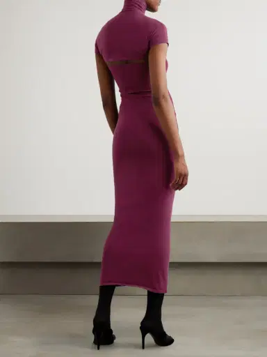 Alaïa Stretch-jersey Turtleneck Midi Dress | Thumbnail 3 Alaïa Stretch-jersey Turtleneck Midi Dress | Thumbnail 3