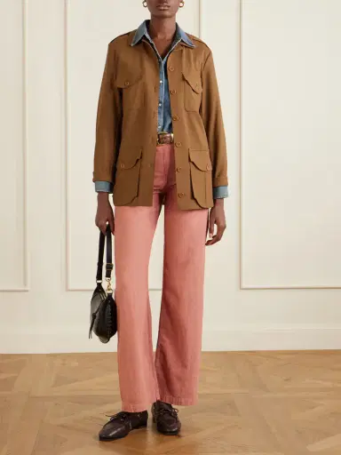 RRL Billie Cotton And Linen-blend Flared Pants | Thumbnail 2 RRL Billie Cotton And Linen-blend Flared Pants | Thumbnail 2