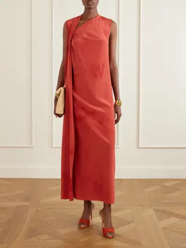 Cortana Estela One-shoulder Silk-chiffon Maxi Dress | Thumbnail 2