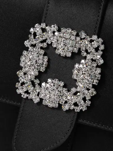 Manolo Blahnik Capri Crystal-embellished Satin Clutch | Thumbnail 4