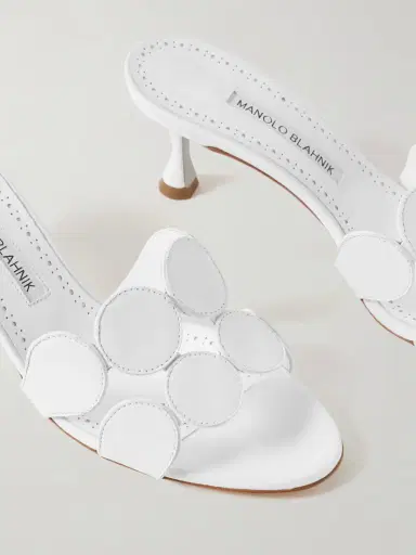 Manolo Blahnik Haribalmu 50 Leather Mules | Thumbnail 4 Manolo Blahnik Haribalmu 50 Leather Mules | Thumbnail 4