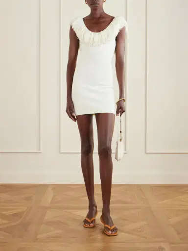 SIR. Marcelline Fringed Stretch-knit Mini Dress | Thumbnail 2 SIR. Marcelline Fringed Stretch-knit Mini Dress | Thumbnail 2