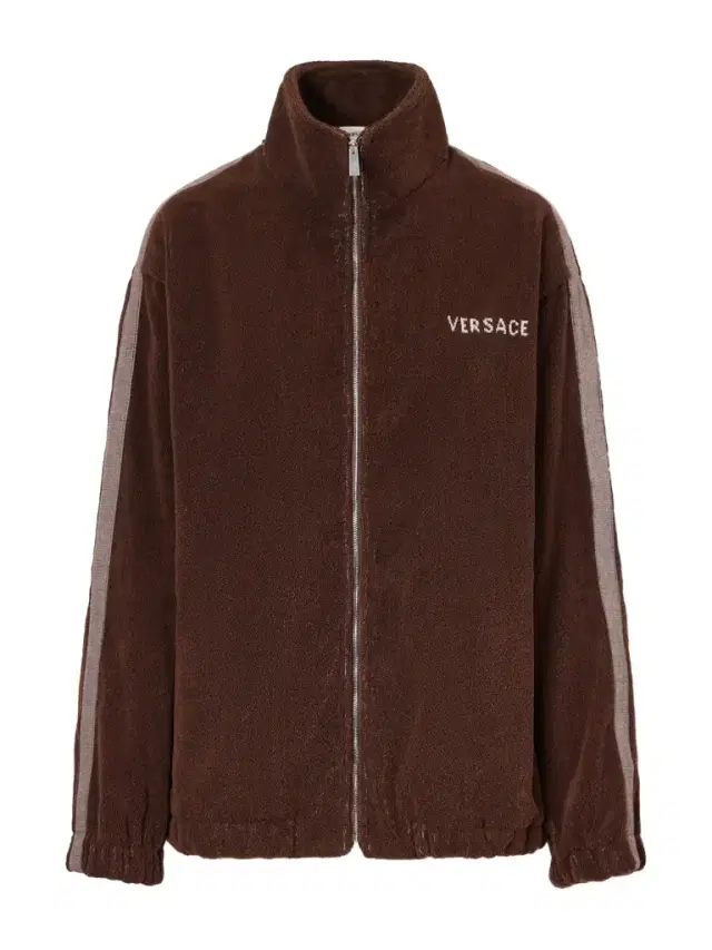 Jacquard-knit Cotton-terry Zip-up Track Jacket
