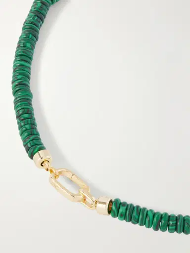 Martha Calvo Gold-plated, Malachite And Crystal Necklace | Thumbnail 3 Martha Calvo Gold-plated, Malachite And Crystal Necklace | Thumbnail 3