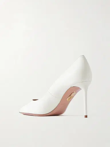 Aquazzura Purist 85 Leather Pumps | Thumbnail 3