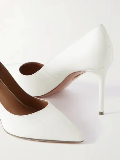 Aquazzura Purist 85 Leather Pumps | Thumbnail 5