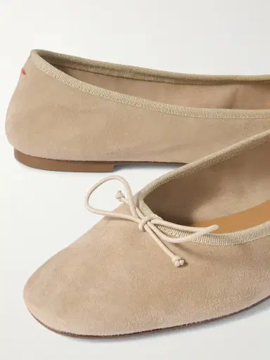 aeyde Tiby Bow-detailed Suede Ballet Flats | Thumbnail 4 aeyde Tiby Bow-detailed Suede Ballet Flats | Thumbnail 4