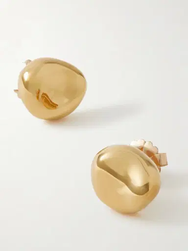 AGMES Gia Small Recycled Gold Vermeil Earrings | Thumbnail 4