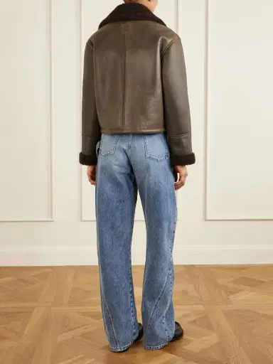 Loewe Double-breasted Shearling Jacket | Thumbnail 4 Loewe Double-breasted Shearling Jacket | Thumbnail 4