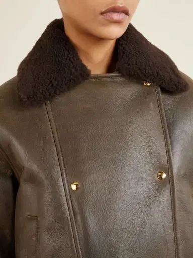 Loewe Double-breasted Shearling Jacket | Thumbnail 5 Loewe Double-breasted Shearling Jacket | Thumbnail 5