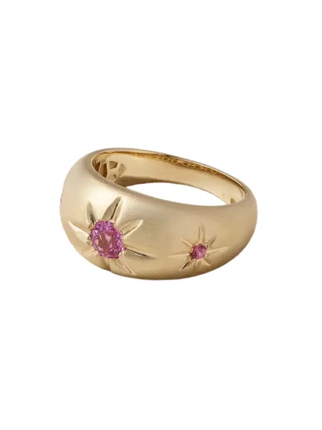 Starburst 14-karat Gold Sapphire Ring