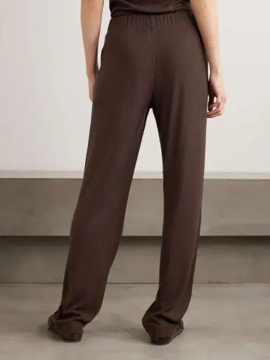 ÉTERNE Lounge Ribbed Stretch-jersey Staight-leg Pants | Thumbnail 3 ÉTERNE Lounge Ribbed Stretch-jersey Staight-leg Pants | Thumbnail 3