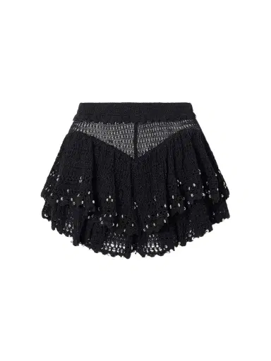 Isabel Marant Metuanie Crocheted Embellished Cotton-blend Shorts | Thumbnail 1