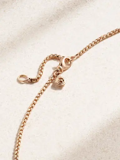 David Yurman Châtelaine® 18-karat Rose Gold, Morganite And Diamond Necklace | Thumbnail 3