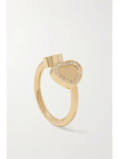 Chopard Happy Hearts 18-karat Gold Diamond Ring | Thumbnail 5 Chopard Happy Hearts 18-karat Gold Diamond Ring | Thumbnail 5