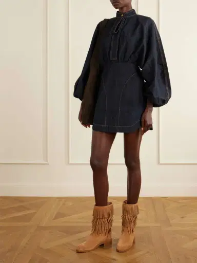 Aquazzura Maverick 35 Fringed Suede Boots | Thumbnail 4