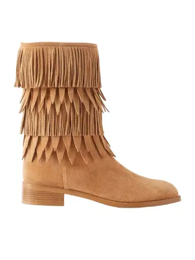 Aquazzura Maverick 35 Fringed Suede Boots | Thumbnail 1