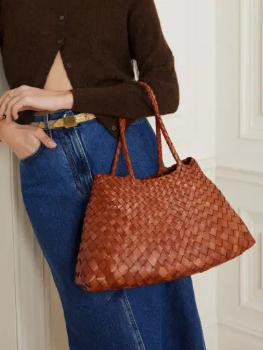 Dragon Diffusion Santa Croce Big Woven Leather Tote Bag | Thumbnail 2 Dragon Diffusion Santa Croce Big Woven Leather Tote Bag | Thumbnail 2