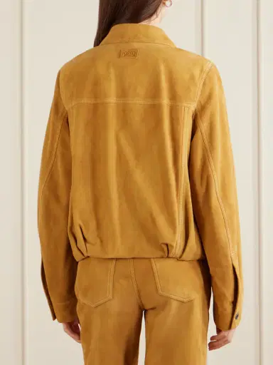 Loewe Gathered Suede Jacket | Thumbnail 4 Loewe Gathered Suede Jacket | Thumbnail 4