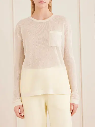 TWP Wsh Crocheted Cashmere Sweater | Thumbnail 3