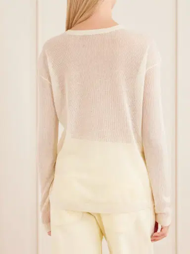 TWP Wsh Crocheted Cashmere Sweater | Thumbnail 4