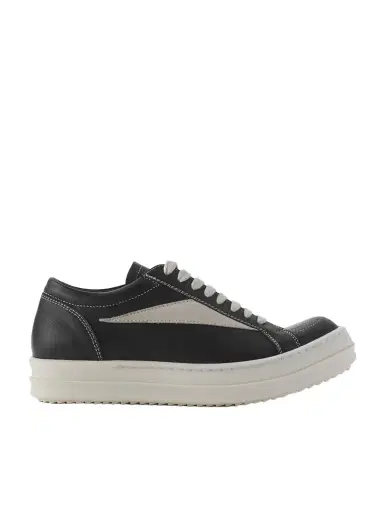 Rick Owens Vintage Suede-trimmed Leather Sneakers | Thumbnail 1