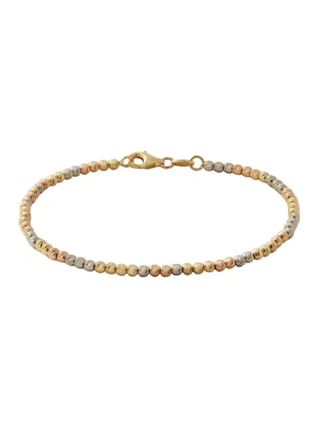 Discoball 18-karat Rose, White And Yellow Gold Bracelet