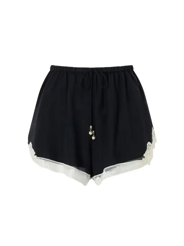 Roselight Lace-trimmed Cotton And Silk-blend Shorts