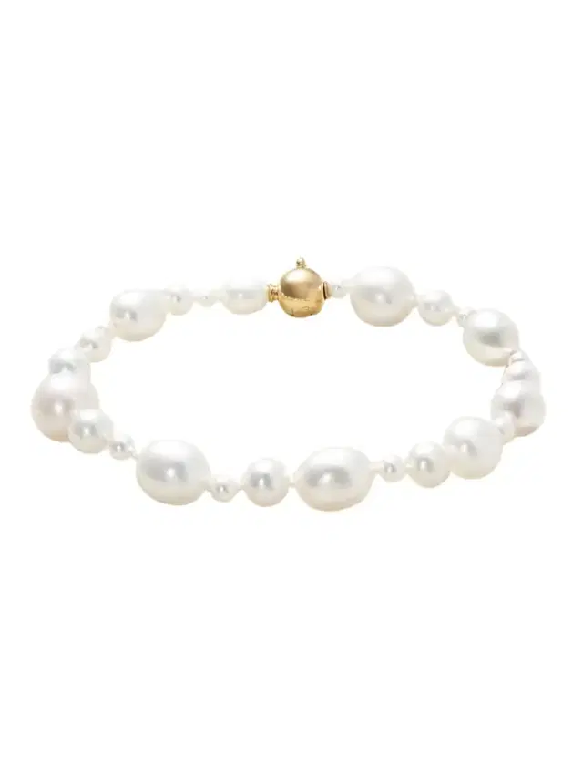 Amis Peggy 14-karat Gold Pearl Bracelet
