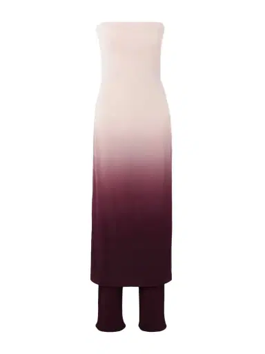 Alaïa Strapless Layered Dégradé Jersey Jumpsuit | Thumbnail 1 Alaïa Strapless Layered Dégradé Jersey Jumpsuit | Thumbnail 1
